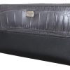 Elegant Textured Leather Zip-Around Wallet - Image 2