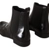 Elegant Black Ankle Wingtip Oxford Boots - Image 3