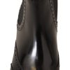 Elegant Black Ankle Wingtip Oxford Boots - Image 5