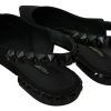 Elegant Silk Blend Slingback Flats with Crystals - Image 7