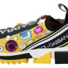 Embellished Yellow Sorrento Sneakers - Image 2