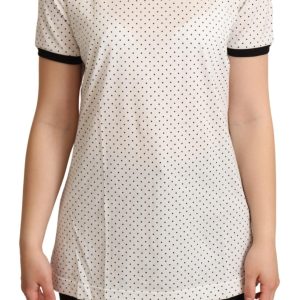 Polka Dot Crewneck Cotton Tee