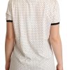 Polka Dot Crewneck Cotton Tee - Image 3