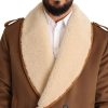Elegant Double Breasted Shearling Jacket - Image 4