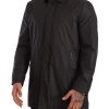 Elegant Black Trench Coat for Sophisticated Men - Image 2