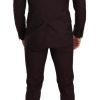Elegant Bordeaux Striped Martini Suit - Image 3