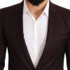Elegant Bordeaux Striped Martini Suit - Image 4