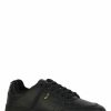 Elegant Black Low-Top Leather Sneakers - Image 2