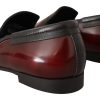 Elegant Bordeaux Leather Loafers - Image 6