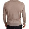 Beige Turtleneck Cashmere-Silk Blend Sweater - Image 3