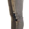 Chic Slim Fit Gray Wash Denim Jeans - Image 2
