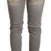 Chic Slim Fit Gray Wash Denim Jeans - Image 3