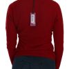 Elegant Red Cashmere Pullover Blouse - Image 4