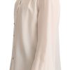 Elegant Silk Top in Off White - Image 2