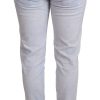 Light Blue Cotton Push Up Denim Jeans - Image 3