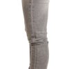 Chic Gray Washed Slim Fit Cotton Jeans - Image 2