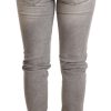 Chic Gray Washed Slim Fit Cotton Jeans - Image 3