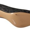 Elegant Black Leopard Print Leather Heels - Image 3