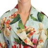 Elegant Floral Silk Trench Coat - Image 4
