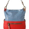 Chic Multicolor Leather Tote with Gold Accents - Image 3