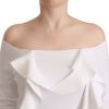 Chic Off-Shoulder Long Sleeve Blouse - Image 4