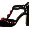 Elegant Velvet T-Strap Mary Jane Pumps - Image 5