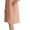 Elegant Beige Sleeveless Shift Dress - Image 2