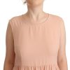 Elegant Beige Sleeveless Shift Dress - Image 4