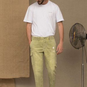 Green Cotton Men's Jeans