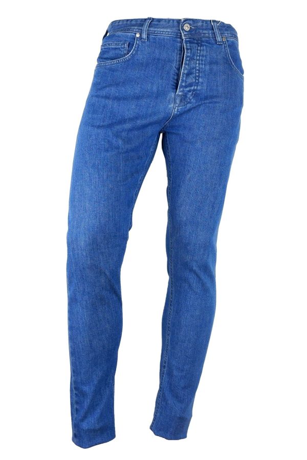Blue Cotton Men Jeans
