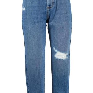 Blue Cotton Women's Jeans