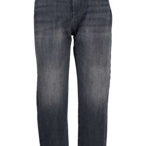 Black Cotton Women's High-Waisted Jean
