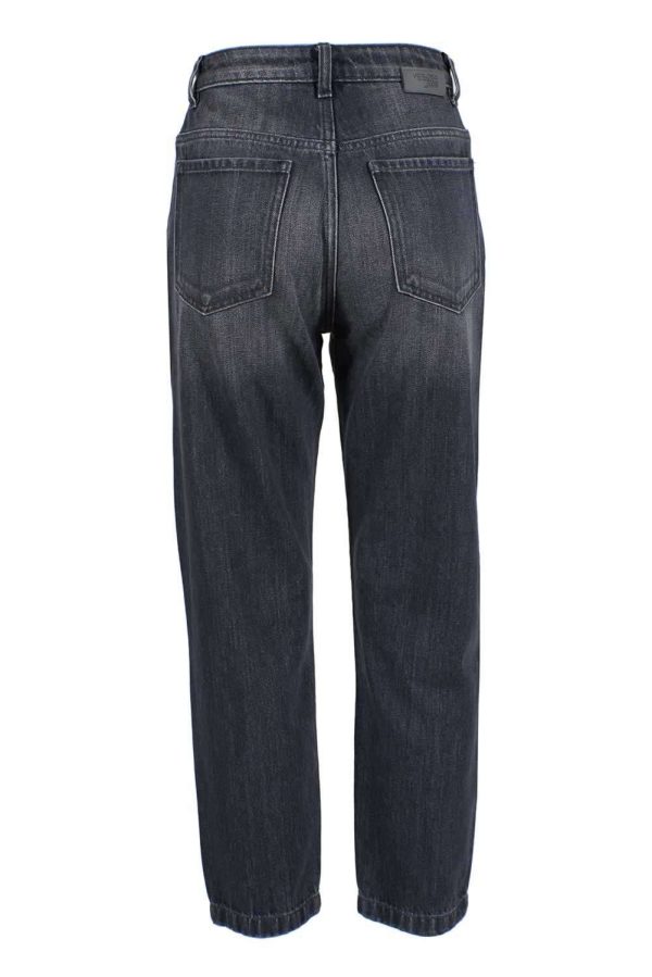 Black Cotton Women's High-Waisted Jean - Image 2