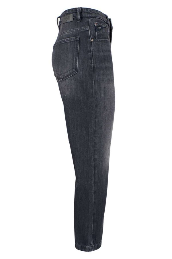 Black Cotton Women's High-Waisted Jean - Image 3