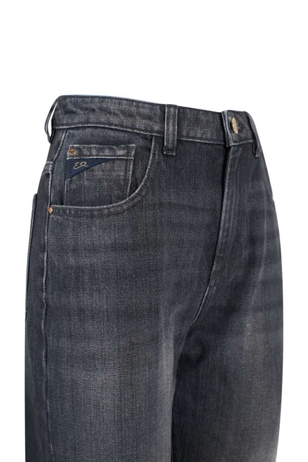 Black Cotton Women's High-Waisted Jean - Image 4