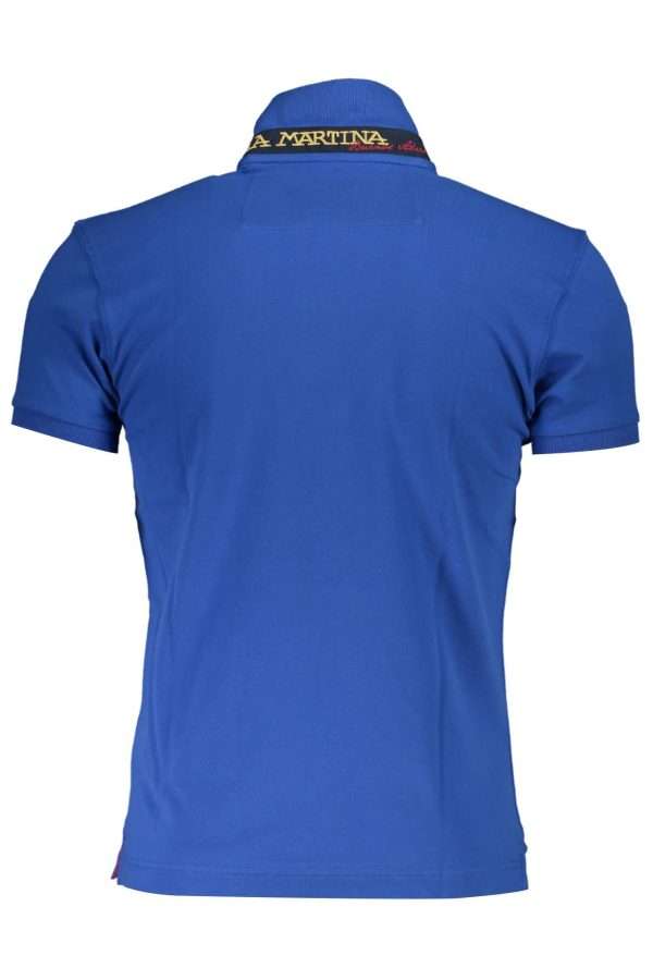 Slim Fit Embroidered Polo with Contrast Details - Image 3