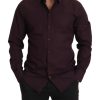 Regal Purple Slim Fit Dress Shirt - Image 3