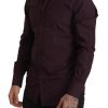 Regal Purple Slim Fit Dress Shirt - Image 4