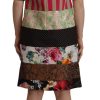 Patchwork Sheath Mini Dress - Multicolor Elegance - Image 2