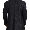 Sleek Patterned Wool Double Breasted Jacket - Image 4