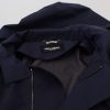 Elegant Double-Breasted Blue Parka Jacket - Image 7