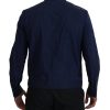 Svelte Dark Blue Cotton Shirt - Image 2