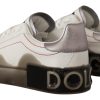 Elegant White Leather Sneakers - Image 3