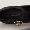 Chic Black Mary Jane Sock Pumps with Crystals - Image 8