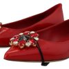 Red Suede Crystal Loafers - Exquisite Elegance - Image 2