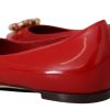 Red Suede Crystal Loafers - Exquisite Elegance - Image 3