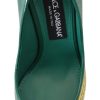 Emerald Elegance Leather Heels Pumps - Image 3