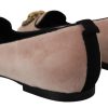 Elegant Pink Velvet Devotion Loafers - Image 3