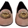 Elegant Pink Velvet Devotion Loafers - Image 6