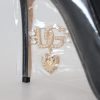 Elegant Black Gold Detail Heels Pumps - Image 7
